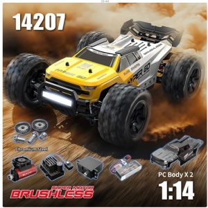 Xe điều khiển MJX Hyper Go 14207 Brushless 1/14 RC – Tốc độ cao 4WD Off-Road Racing Truggy kèm vỏ xe dự phòng