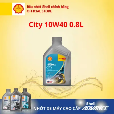 [Xe số 0.8L] Dầu nhớt xe máy cao cấp 4T Shell Advance CITY 10W40 SP 0.8L