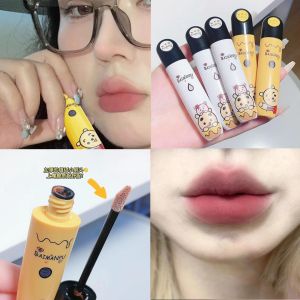 DAIMANPU ลิปสติก ลิป ลิปกลอส Lip Gloss ลายการ์ตูนน่ารักเนื้อแมตต์ แมท เจลลี่ เคลือบเงา ติดทนนาน lipstick เครื่องสำอางผญ