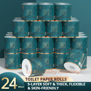 [18 Rolls/ Box] ManHua 5-Ply Toilet Paper Rolls 110g / Thick Facial Tissue For Better Absorbency/Local