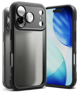 RINGKE® FUSION BOLD Steadfast Protection iPhone 17 Pro Max/ 17 Pro Translucent Smoke Anti Fingerprint Shockproof TPU Bum