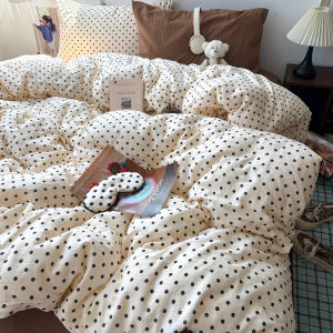Fashion Polka Dots Printed Duvet Cover Set Super Soft Queen Size Bedding Sets Single Double Quilt Cover and Sheets Pillowcases2026
