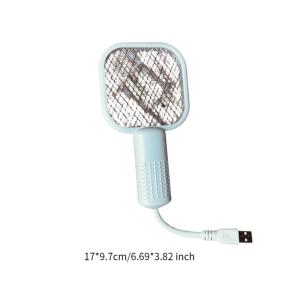 Small Electric Mosquito Killer 5 Layer Security Net Compact Portable USB Interface Electric Fly Swatter for Home Outdoor Camping