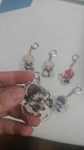 6Pcs/Set Blue Lock Bachira Meguru Isagi Yoichi Nagi Seishiro Rin Itoshi Chigiri Hyoma Michael Kaiser Kawaii Anime Character Acrylic Keychain Figures Pendant Keyring Ornament gift