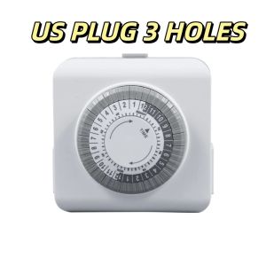 MIIQNUS Khoảng thời gian 30 phút Đồng hồ cơ học Chu kỳ 24 giờ 15A 1250W Bộ hẹn giờ ổ cắm điện Công tắc chuyển đổi chu kỳ Công suất cao Bộ hẹn giờ tắt máy tự động Chu kỳ bật/tắt hàng ngày