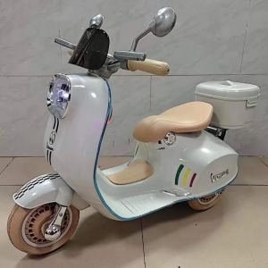 Np Toys รถไฟฟ้า เด็กรถแบตเตอรี่เด็กนั่ง รถเวสป้าเด็ก รุ่นใหม่ แถมไมค์ร้องเพลง ขนาด2มอเตอร์ No.1122