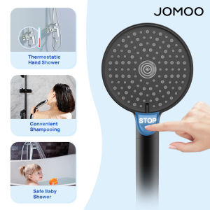 JOMOO High Pressure 3 Modes Spray One-Button Stop Rain Shower Head for Bathroom