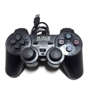 Gamepad Double Black M-TECH Joystick 2 Hitam MTECH Game pad stick usb double getar hitam mtech