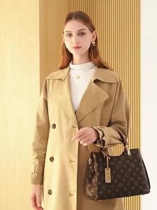 Túi tote nữ mẫu mới thời trang in họa tiết monogram túi đeo vai xách tay đeo chéo túi cho mẹ trung niên.