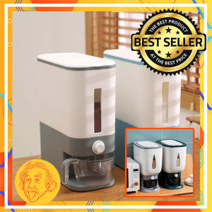 Dispenser Beras Kapasitas 10kg / Tempat Penyimpanan Beras Tepung dll - Rice Box Dispenser Max.10kg