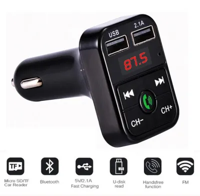 Tẩu sạc ô tô kiêm nghe nhạc MP3 kết nối điện thoại qua bluetooth kết nối dàn âm thanh trên xe qua sóng FM 87.5