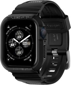 Spigen Rugged Armor Pro for Watch Band with Case Durable TPU For Watch Ultra 3/2/1 49mm Series 11/10 46/42mm 9/8/7 45/41mm SE3/SE2/SE/6/5/4 44/40mm