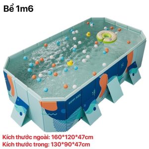 Bể bơi gấp gọn không cần bơm hơi 1.6m- 1.8m- 2.1m- 2.6m- 3m ( Nhập Khẩu ) OneSport