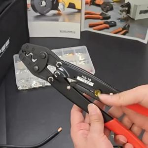 Ratchet Crimping Pliers Labor Saving Cable Lug Crimper for OT UT Bare Terminal Electrical Wire Crimping Plier Electrician Hand Tool
