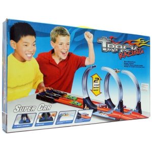 Mainan Track Racing 3 Jalur Halilintar hot wheels Roller Coaster Anak