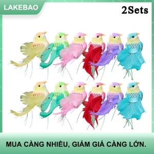 【LAKEBAO】 Mô Phỏng Dài Đuôi Lông Chim Bức Tượng Mô Hình Thiết Lập Nhân Tạo Chim Trang Trí Đầy Màu Sắc Lông Trang Trí Sân Vườn Nhà