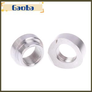 gaoba Oxygen Sensor Stainless Steels Bung Plug Nut Stepped Mounting Cap Kit Plug Nut Plug Wideband Nut Fitting Weld Bungs M18X1.5