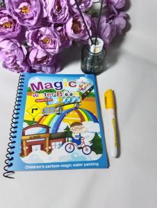 WDS Magic Water Book Buku Gambar Mewarnai Ajaib Magic Water Pen Buku Warna Mainan Edukasi Anak Coloring Books