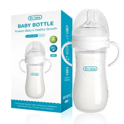 Dr.isla ขวดนม ขวดนมเด็ก 5oz/8oz/11oz ป้องกันอากาศเข้า กันสำลัก foodgrade - Anti Colic Baby Bottle BB15
