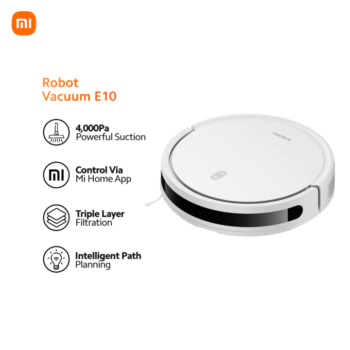 Xiaomi Robot Vacuum E10 4,000 Pa Powerful Suction Lazada PH