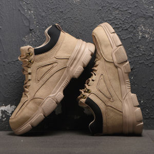 Luxury Style Work Safety Shoes Mens Shoes Waterproof Non-slip Breathable Winter Boots Warm Indestructible Tactical Boots