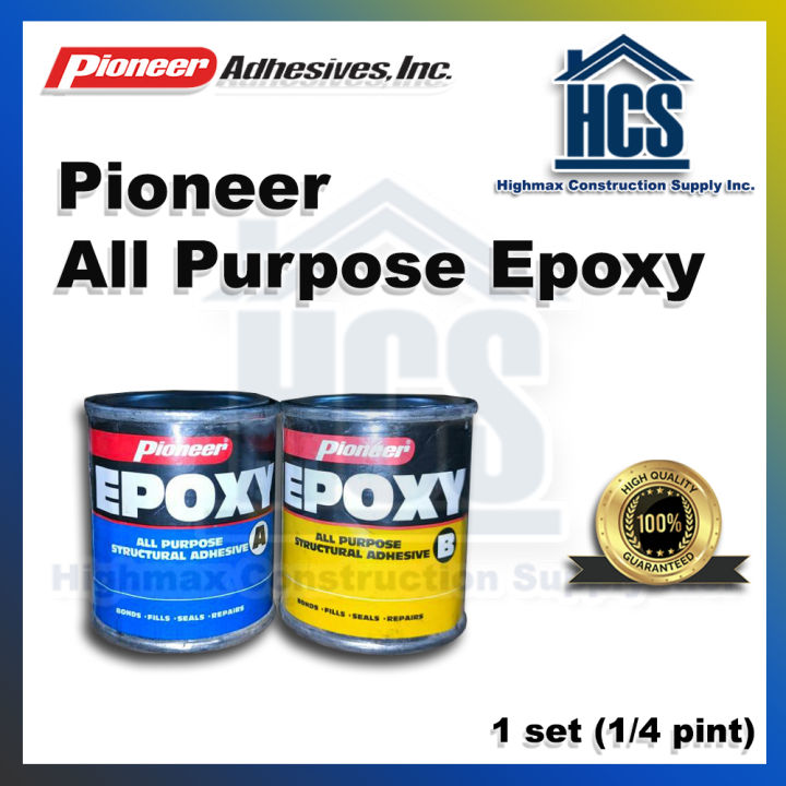 Pioneer All Purpose Epoxy Set 1/4 Pint (1/8 Liter Size) | Lazada PH