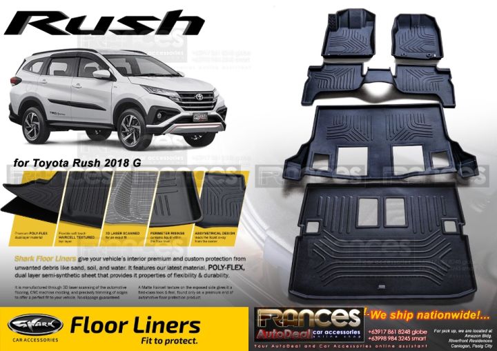 Toyota Rush G 20192024 SHARK DEEP DISH MATTING (7SEATER) ( Toyota Rush