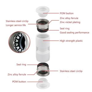 3Pcs 3D Printer PTFE Tube Pneumatic Connector 1.75mm Filament Extruder for Lab X1 X1C X1E P1P P1S 3D Printer Accessories