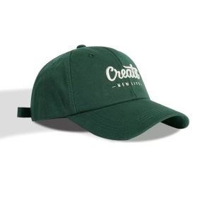 Topi Baseball Pria Dewasa Cap Create 2024 Bisbol Katun Drill Trend Bordir Simple Kekinian (COD)