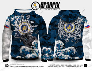 NAVY IN ACTION HOODIE Full Sublimation