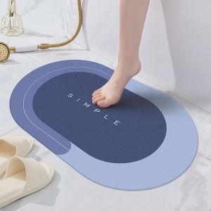 Super Absorbent Diatom Floor Mat Mud Pad Anti Slip Carpet Kitchen Bathroom Toilet Mat Karpet Viral Alas Kaki Bercorak
