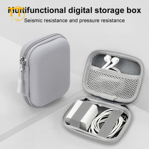 Tri-Town PU Leather Waterproof Multipurpose Phone Accessories Storage Bag Organizer for Cables/Charger/Camera/Earphones
