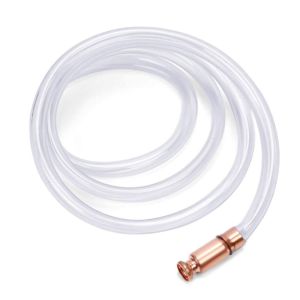 NUBE Transparen Safety Self Priming Siphon Multi-Purpose 1-5M Length Siphon Hose Jiggler Hose Fuel Transfer Pump Gasoline/Gas/Fuel/Water Transfer