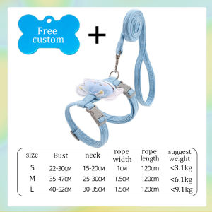 Pet Id Tag Cat Harness & Leash Set Cats Escape Proof Adjustable Kitten Harness for Large Small Cats Lightweight Soft Walking Travel Petsafe Harness