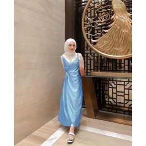 LONG DRES SATIN KIMONO / DRES WANITA TERHITS / DRES PANJANG KEKINIAN / GAUN ULANG TAHUN / GAUN PESTA