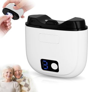 Electric Nail Clipper for Seniors Adults Kids Automatic Nail Trimmer with 3 Speeds