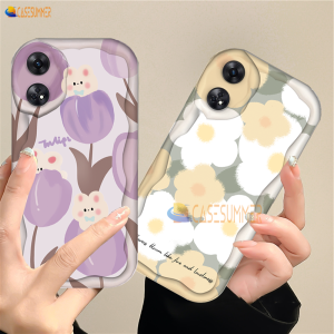 Case Summer Casing hp OPPO A17 A17k: Desain Kelinci Lucu & Shockproof