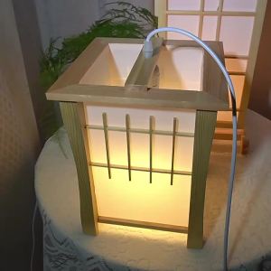 IGDL จี้ไม้แสงไม้ธรรมชาติศิลปะญี่ปุ่นเสื่อทาทามิแขวนติดตั้งไฟสำหรับร้านอาหาร Tea House ห้องนั่งเล่นโรงแรมล็อบบี้