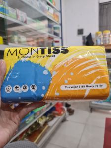 TISU WAJAH TISSUE MONTISS 185 SHEETS 2 PLY