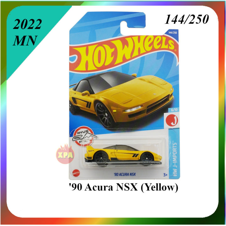 Hot Wheels Honda JDM Diecast Cars 1990 Acura NSX ( Yellow