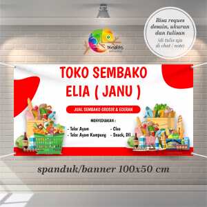 Cetak Spanduk Banner Toko Semabako