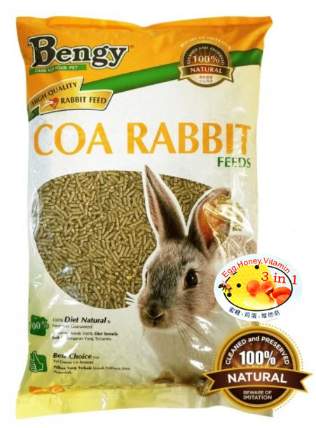 BENGY RABBIT FOOD / MAKANAN ARNAB ( 2KG , 5KG ) | Lazada