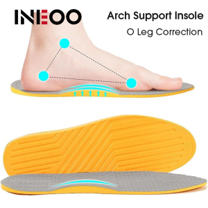 INEOO 1Pair Arch Support Insole for Flat Feet O/X-Leg Orthopedic Insoles Plantar Fasciitis Shoe Pads Adults Kids Foot Care Shoe Sole