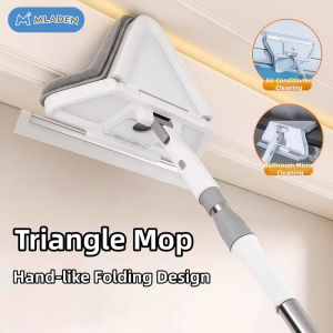 MLADEN 1.8M Triangle Mop Multifunctional Dust Removal Mop Cleaning Wall Glass 360° Rotating Cleaner Tool