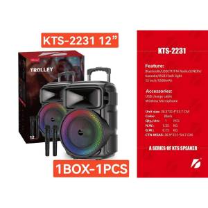 Bts.Shop KTS-2233 15-inch outdoor pole-mounted RGB wireless Bluetooth speaker