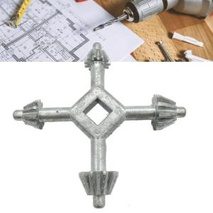 Sturdy Zinc Alloy Four Head Tool Sturdy Wrench Key 4 In 1 Key Wrench Set Ideal For Various Manual Applications