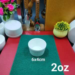 1PC CERAMIC WHITE RAMEKIN ( 2oz 4oz 5oz 6oz 8oz 10oz & 12oz ) SOUFFLE RAMEKIN BOWLS CUP