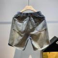 IELGY Quần soóc rộng mùa hè của quần đùi denim nam khâu. 