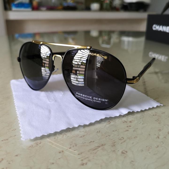 Wy Ting Pilot Men Anti UV400 Polarized Sunglasses Cermin Mata