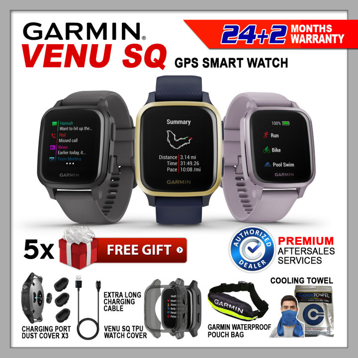 Garmin Venu SQ Venu SQ Music GPS Multi Sports Watch Smart GPS Touch